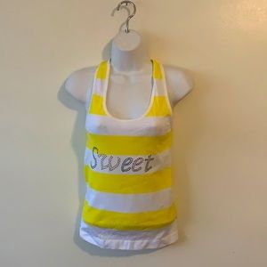 Rhinestone Embellished Women’s Stretch Tank Top